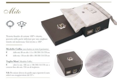 Coprimaterasso Mito in fiandra di cotone