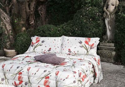 Trapunta matrimoniale Cassera in percalle di cotone